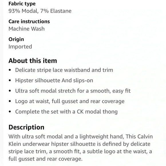 🆕Women’s Calvin  Klein Premium Modal Hipster - Picture 6 of 15